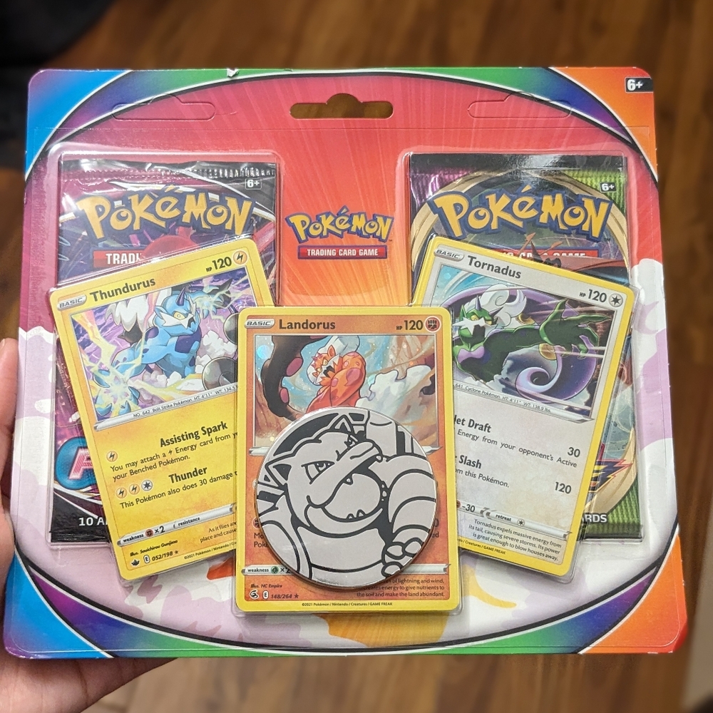 NEW Pokemon Tornadus, Thundurus, Landorus Cards - 2 Booster Pack - Fusion Strike